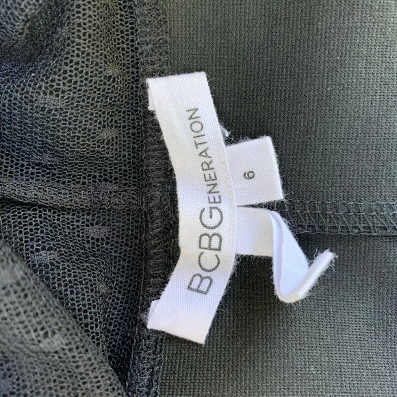 BCBGeneration Women's Dress Size 6 Black Mini Lace - Picture 8 of 9